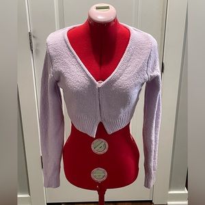 Lavender wild fable crop cardigan size xs